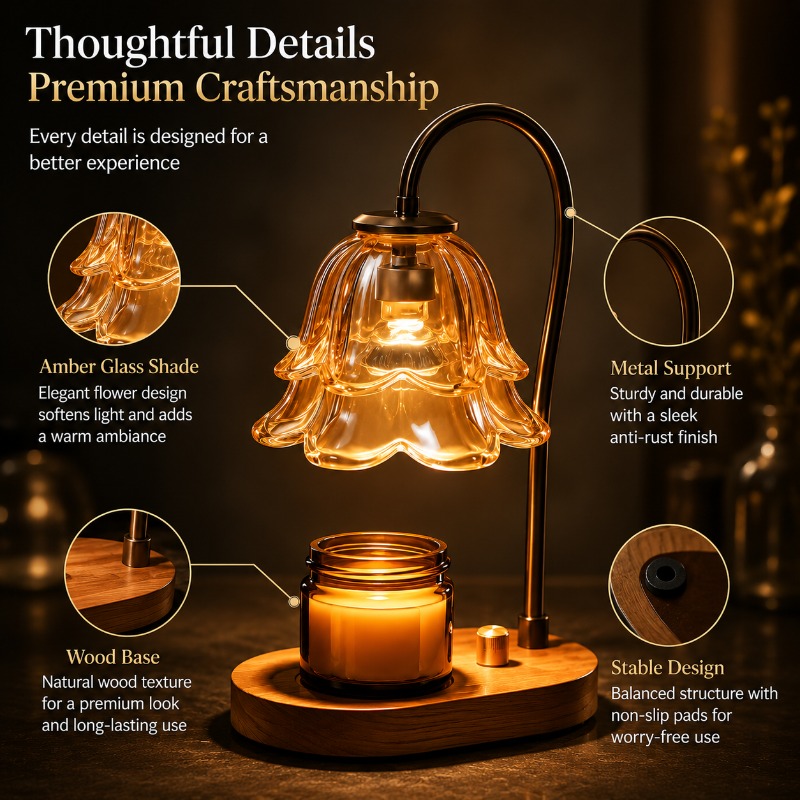 Home Fragrance French - Aromatherapy Lamp Wax Melting French Retro