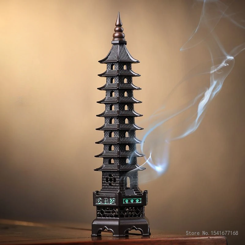 Home Fragrance Zen - Incense Burner Zinc Alloy Nine Story