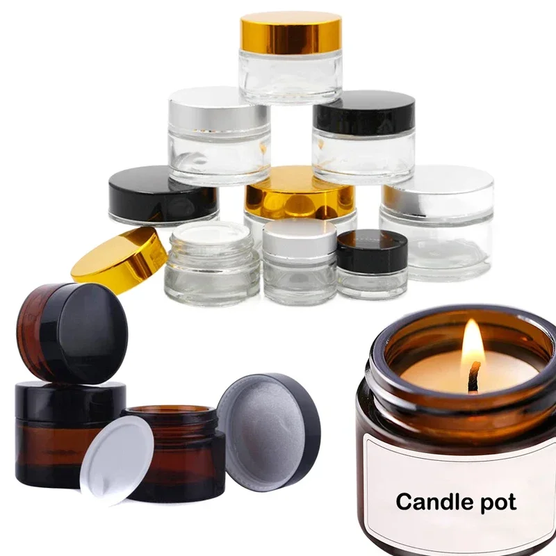 5Pcs 5g-100g Mini Amber Round  - Amber Jar Candle recension och pris