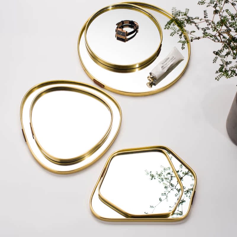 Gold Mirror Tray Jewelry Organ - Home Fragrance Luxury recension och pris
