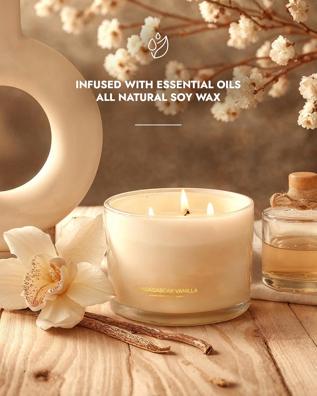Luxury Vanilla Soy Candle, Lar - In Home Fragrance Products recension och pris