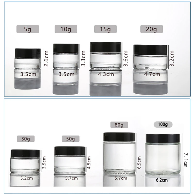 5Pcs 5g-100g Amber Empty Glass - Amber Jar Candle recension och pris