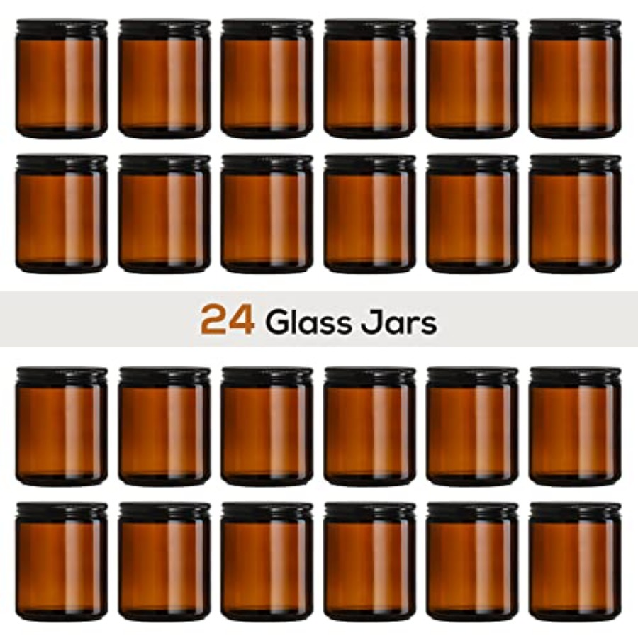 Pack 8 OZ Thick Amber Candle J - Amber Jar Candle recension och pris