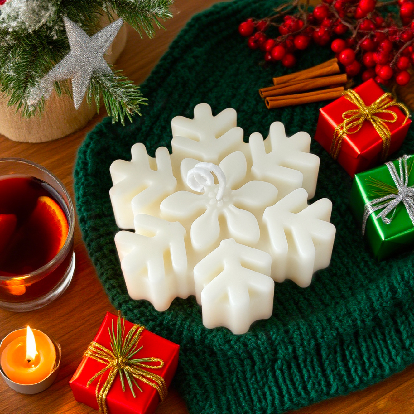 1Pc Christmas Snowflake Scente - Home Fragrance French recension och pris