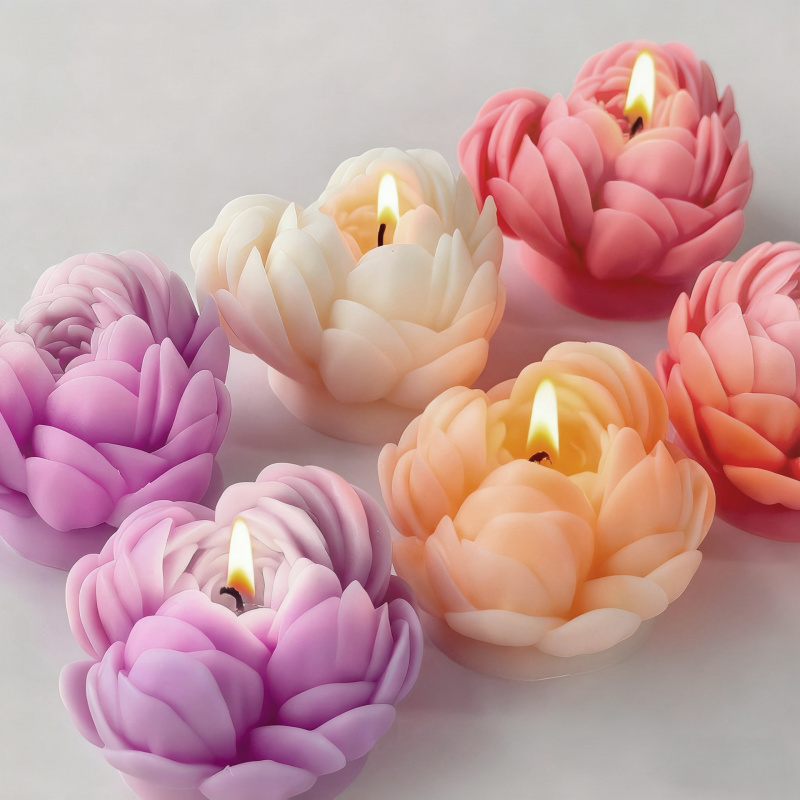 4pcs Romantic 3D Rose Mold: El - Home Fragrance Luxury recension och pris