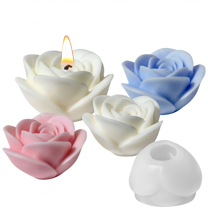 4pcs Romantic 3D Rose Mold: El - Home Fragrance Luxury recension och pris