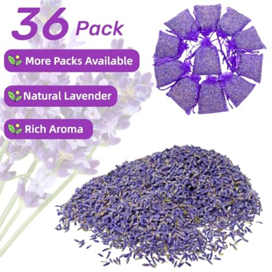 36 Pack Lavender Sachet Bags - - Home Fragrance French recension och pris