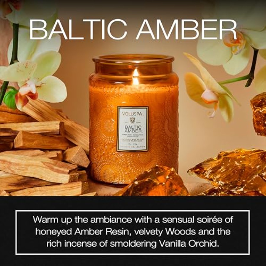 Baltic Amber Candle, 18 oz, Co - Amber Jar Candle recension och pris