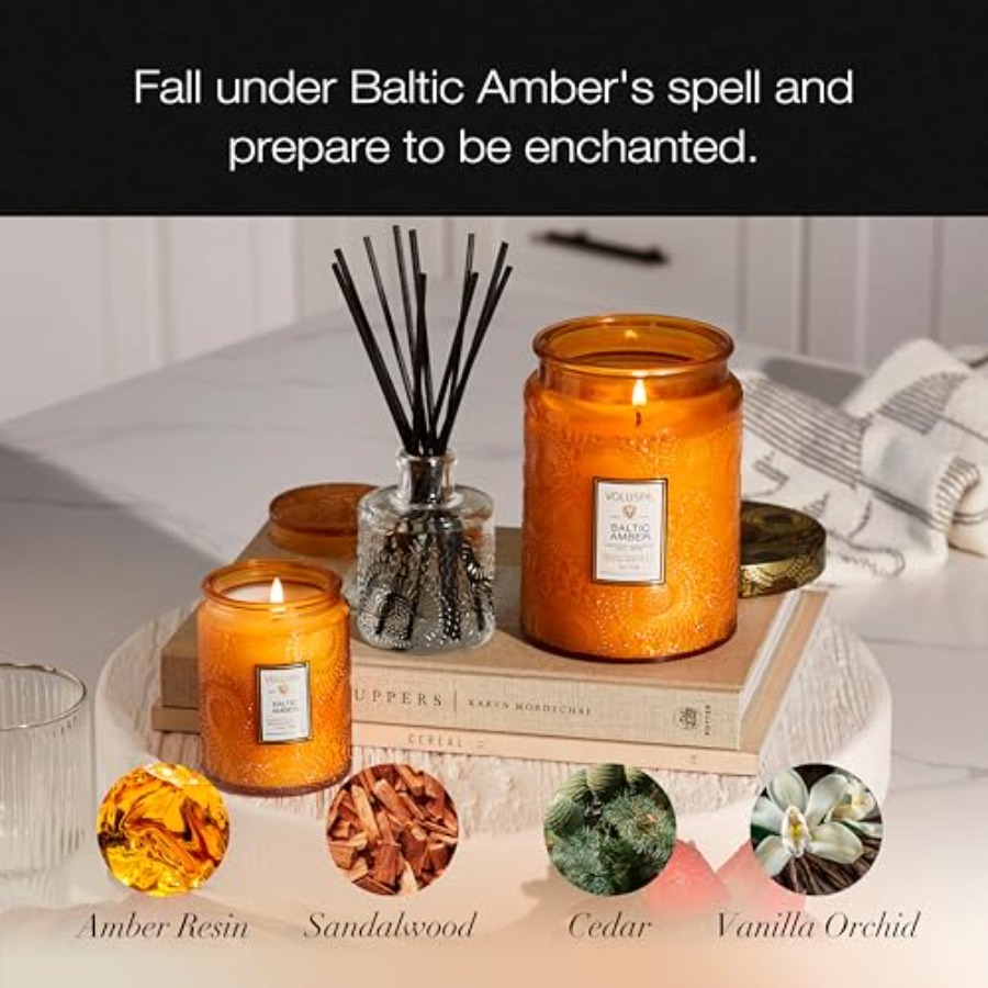 Baltic Amber Candle, 18 oz, Co - Amber Jar Candle recension och pris