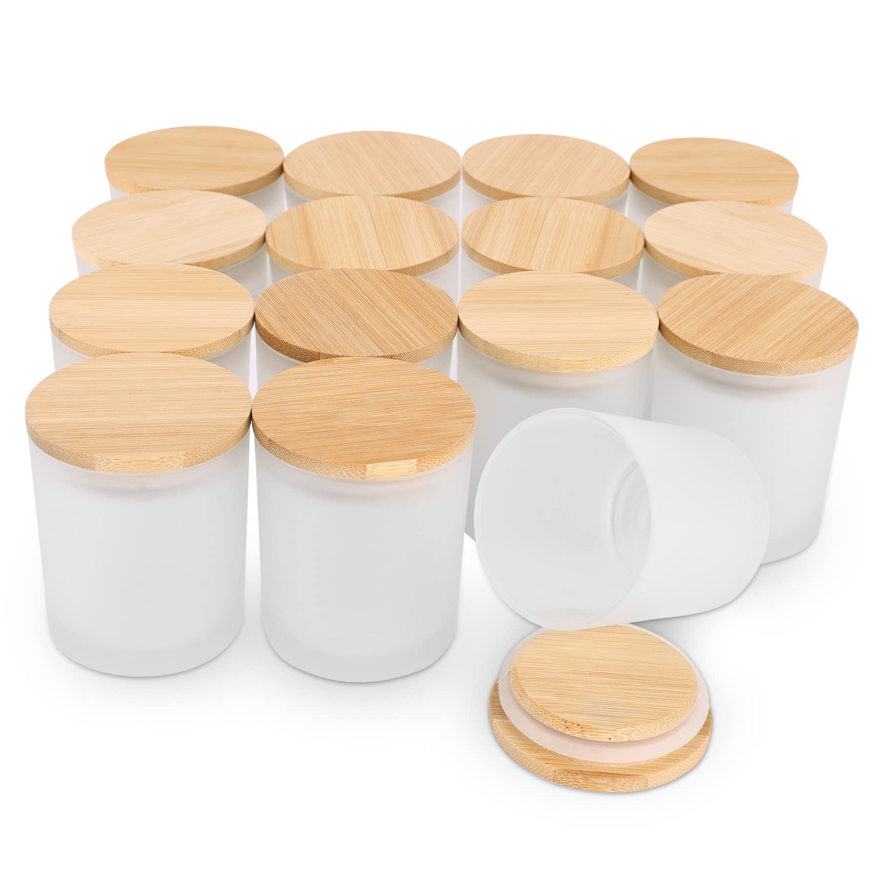 6-Pack 6OZ Frosted Amber Glass - Amber Jar Candle recension och pris