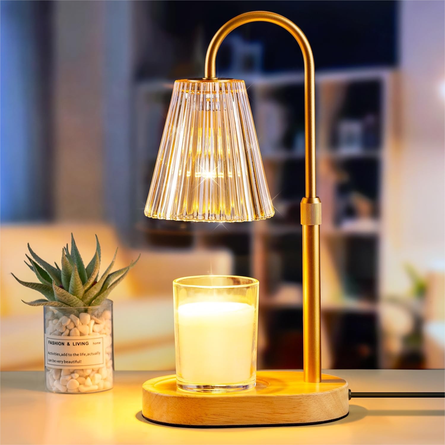 Candle Warmer Lamp with Timer  - Amber Jar Candle recension och pris