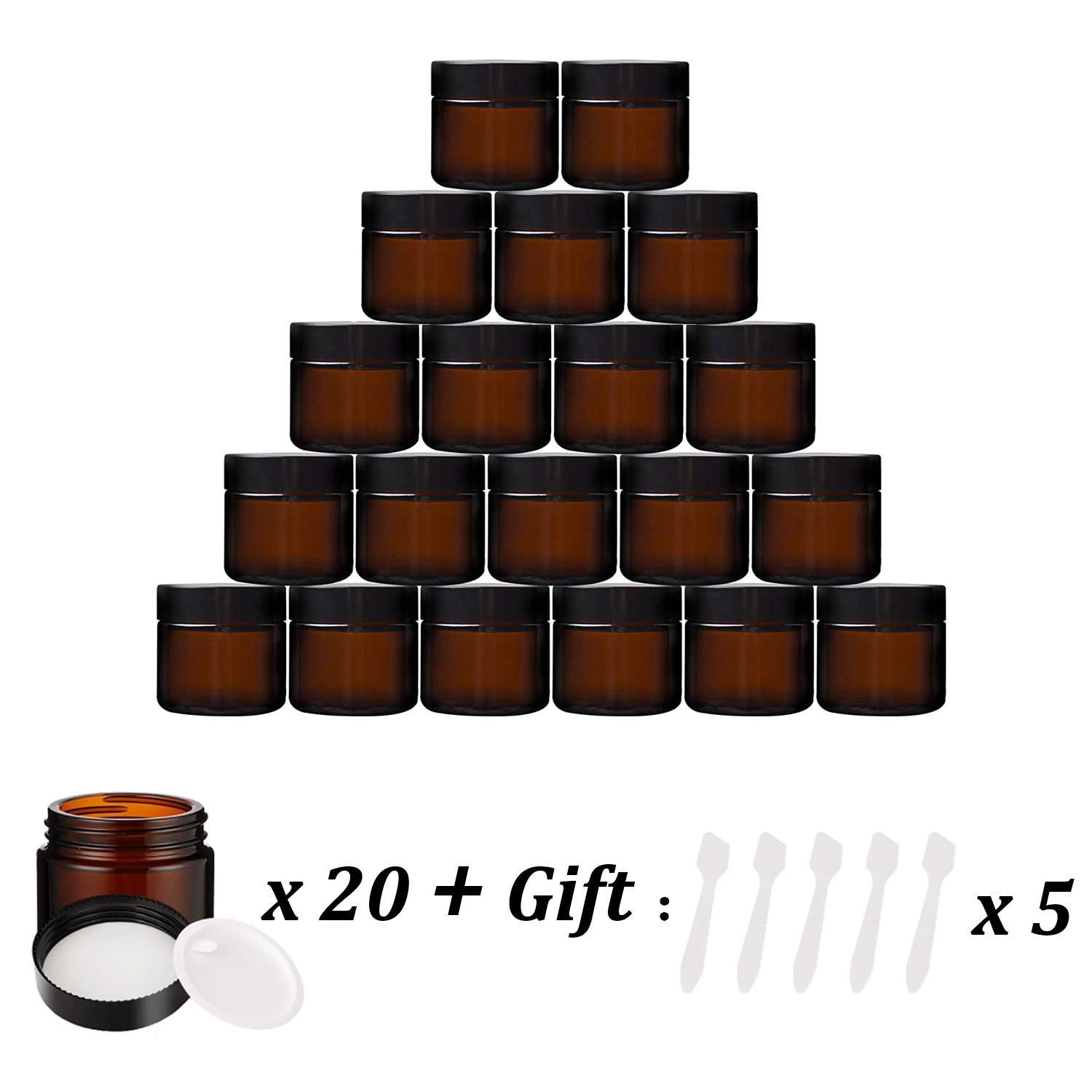 20PCS Small Amber Glass Jars w - Amber Jar Candle recension och pris