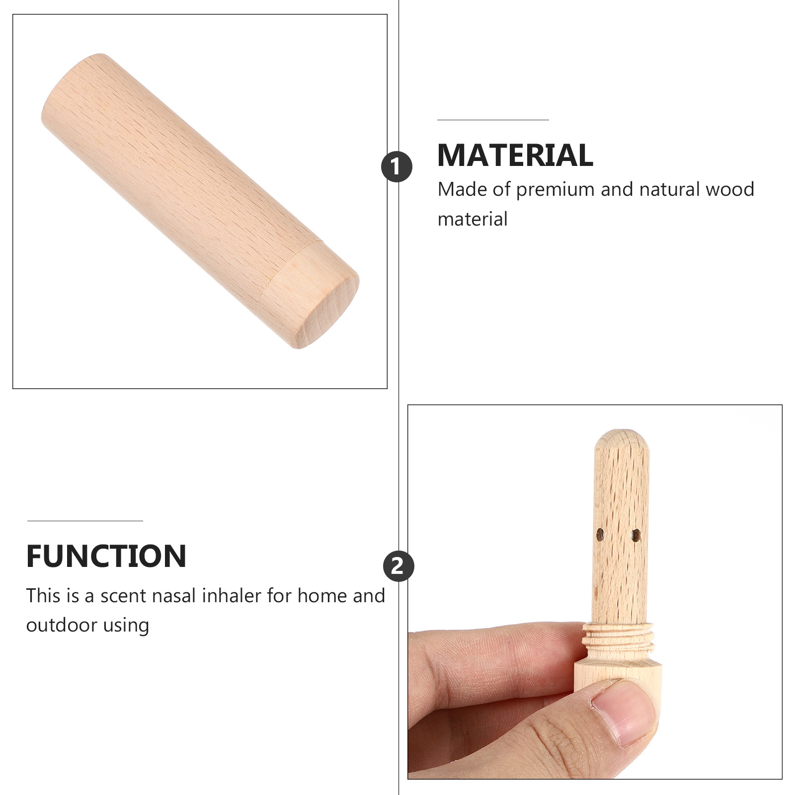 1Pcs Wooden Scent Nasal Inhale - Home Fragrance Usa recension och pris
