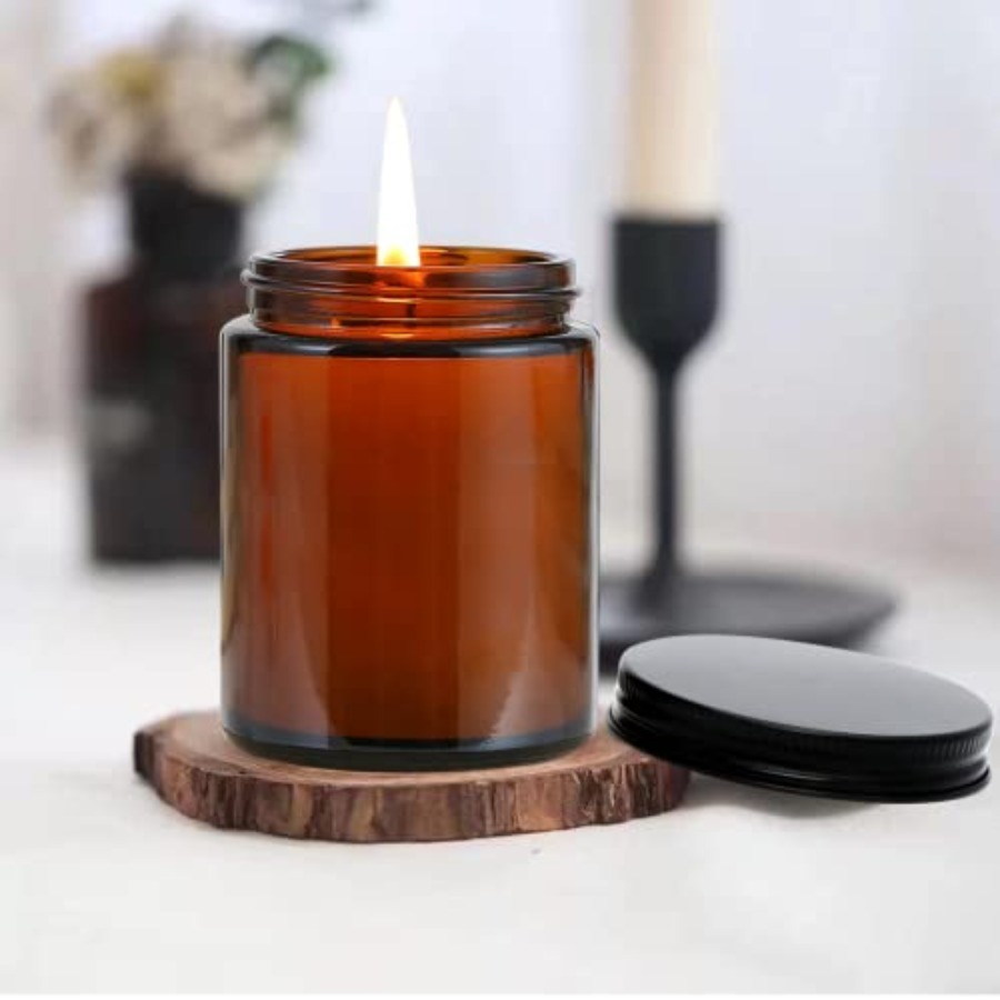 8oz Amber Candle Jars Set of 3 - Amber Jar Candle recension och pris